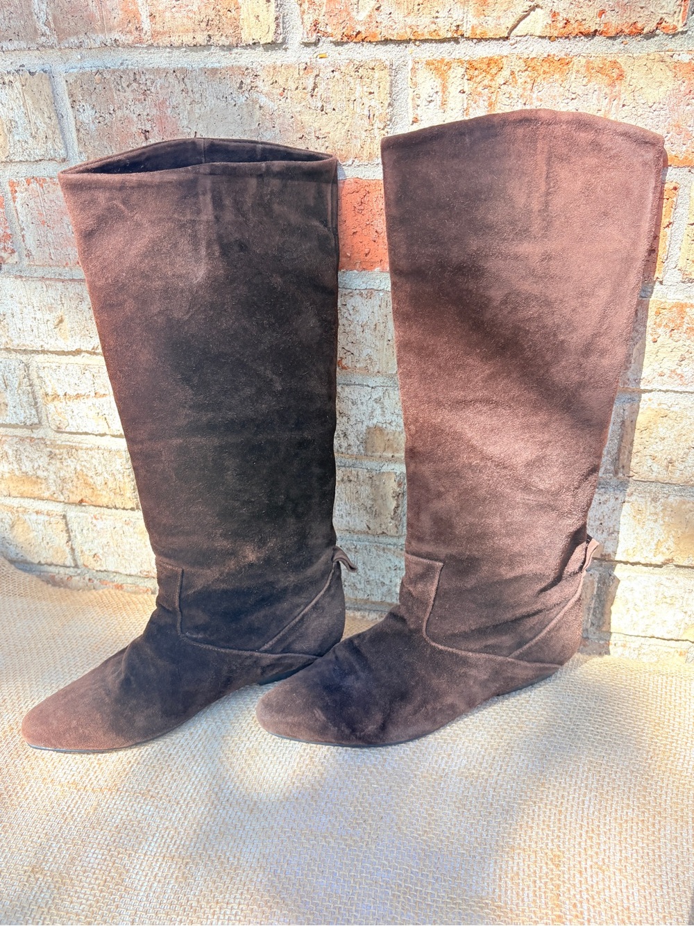 Women's Brown Suede Knee-High Boots